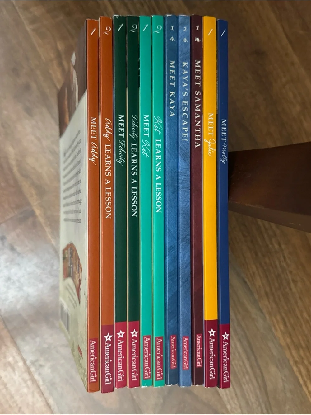 American Girl Books Lot of 11 Meets Learns a Lesson Samantha Kit Felicity Kaya &